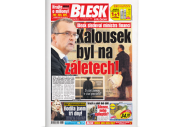 Самым читаемым ежедневным изданием Чехии остается газета «Blesk»