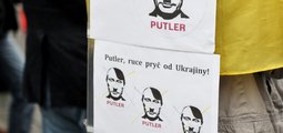 Акция "Майдан живет" в Праге