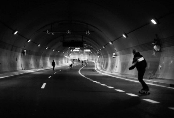 Скейтбордист рассказал о незаконном катании в тоннеле Бланка