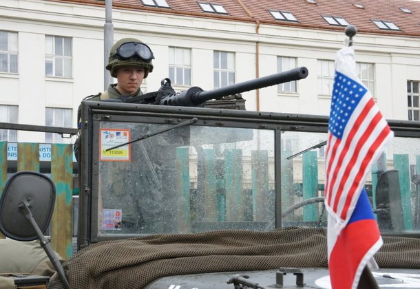 Американский конвой Dragoon Ride в Праге