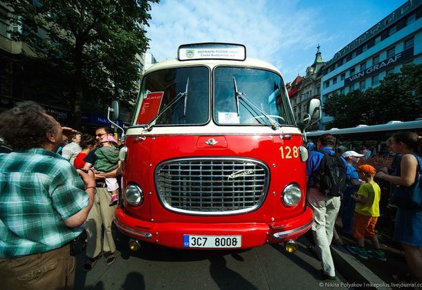 В Праге прошёл парад автобусов