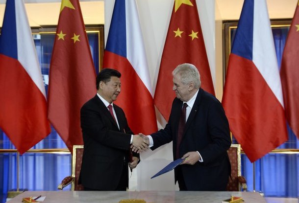 Лидеры Чехии и Китая подписали договор о стратегическом сотрудничестве