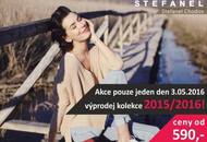 Магазин итальянской одежды Stefanel приглашает 3 мая в ТЦ Chodov в Праге на распродажу