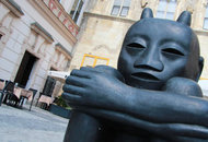 Выставка скульптора, создавшего памятник Францу Кафке в Праге