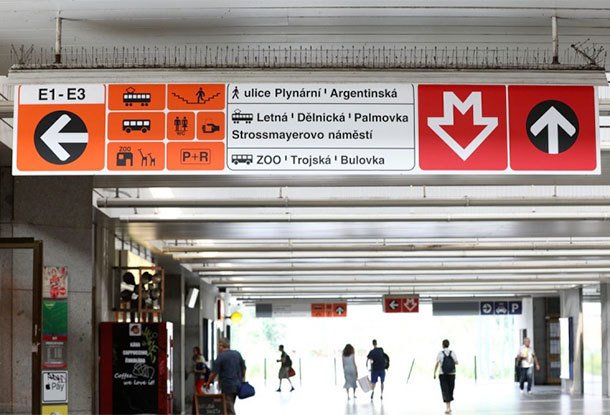 Новая система навигации в пражском метро