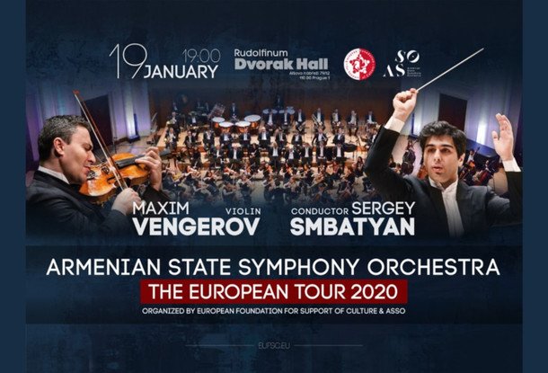 Концерт Максима Венгерова и Государственного симфонического оркестра Армении в Праге