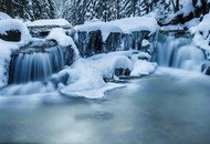 Самые красивые зимние водопады в Чехии