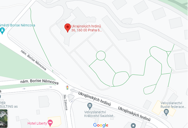 В Праге Google-карты уже переименовали улицу возле посольства РФ