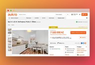 На чешском портале Aukro теперь можно продать недвижимость через аукцион