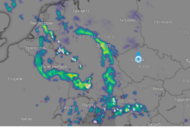 На Чехию надвигается шторм. Сегодня с 17:00 возможны сильные грозы с градом