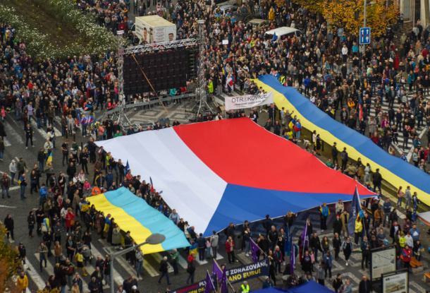 ФОТО: Что происходило на демонстрации в Праге 30 октября 