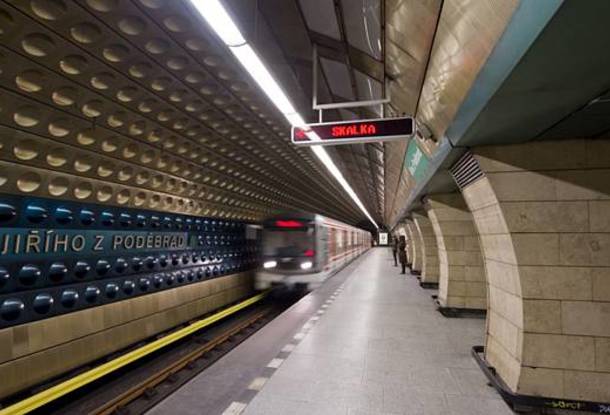 Станция пражского метро Jiřího z Poděbrad закроется почти на год после Рождества