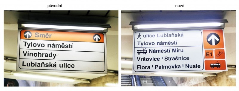 Навигация в метро Праги